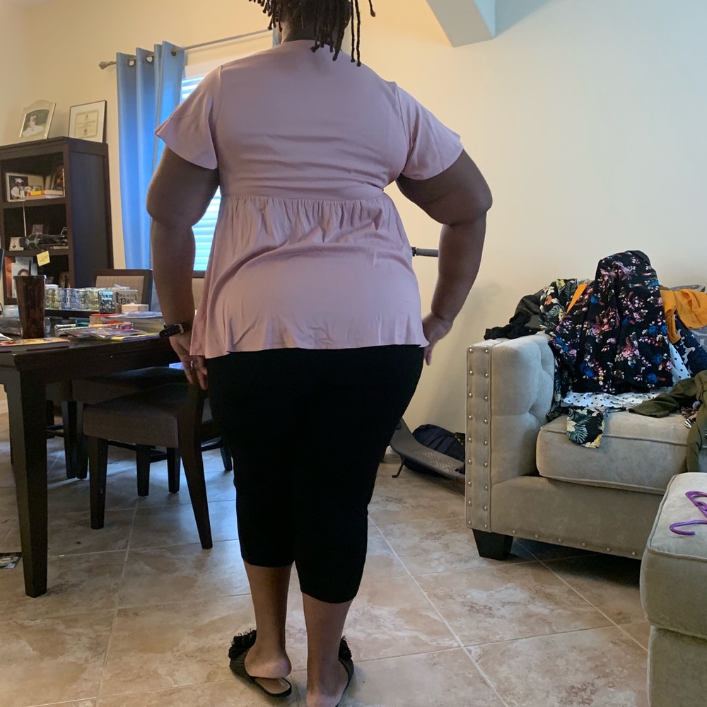 Torrid Pink Peplum Top